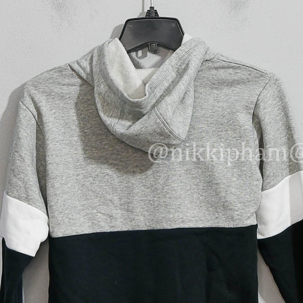 Adidas Boys' Youth Pullover Fleece Hoodies IN GRAY - Picture 4 of 5
